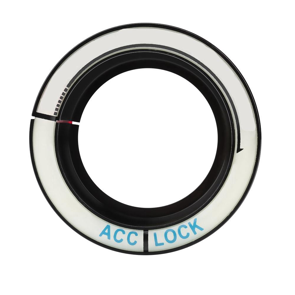 Auto Leuchtender Zündschalter Ring Kreis Schlüsselloch Abdeckung Zierleiste für Ford Focus 2005 2018 Blau