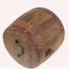Portable Wooden Tea Leaf Barrel High Quality Antique Mini Storage Box Wood Barrel Canister  Home