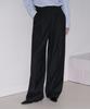 Kiyamo Side Flap Wide Slacks_Black