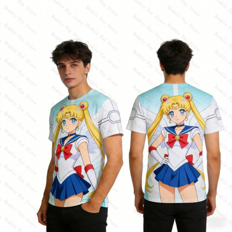 2026 Hatsune miku animation peripheral short-sleeved Children t-shirts kawaii dimensional student clothes T-shirt