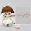 Modne okulary dla lalek, urocze okulary z koroną, wysokiej jakości akcesoria, lalki bawełniane 20 cm