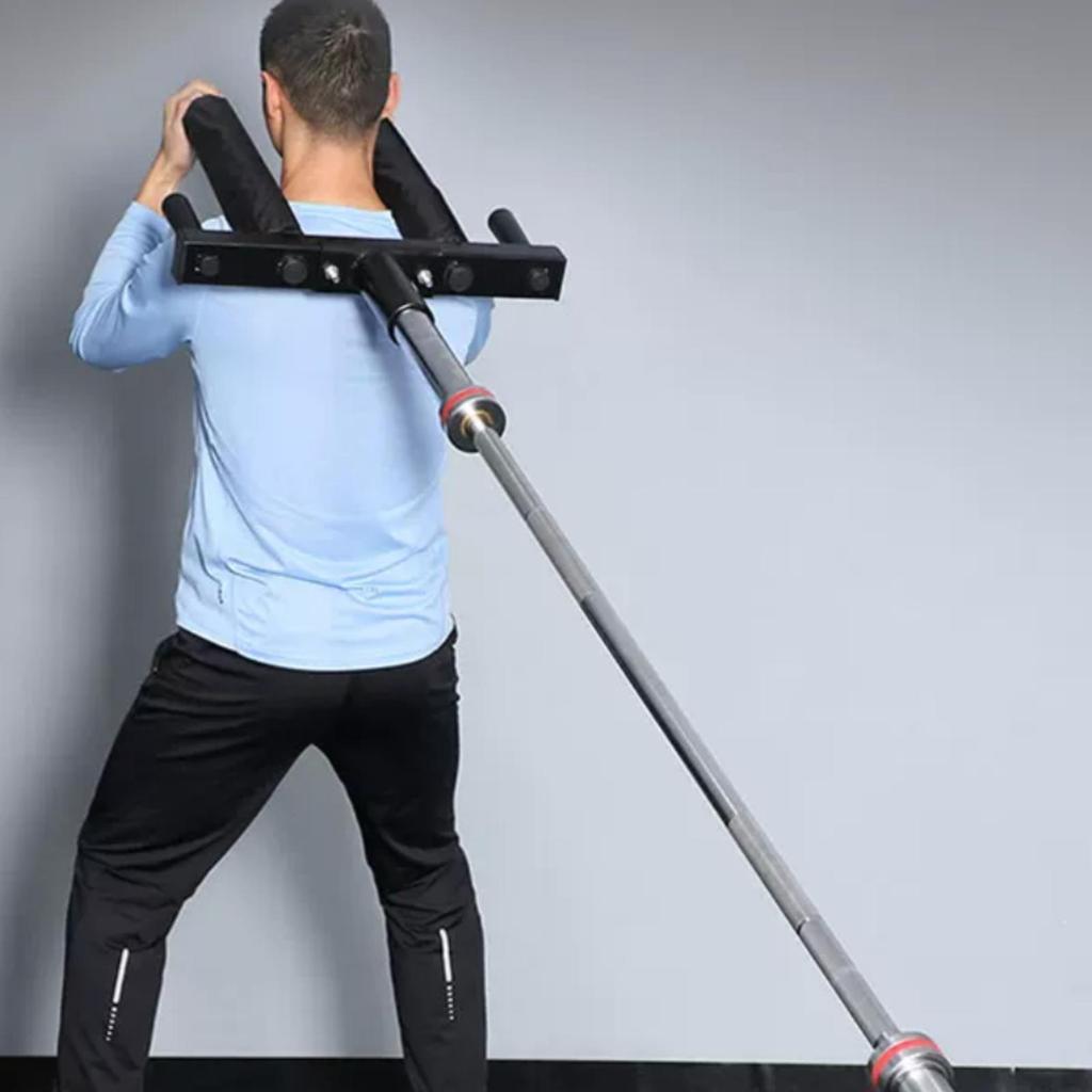 Home Fitness Equipment Steel Squat Rack Attachment with Foam Grips Gym Barbell