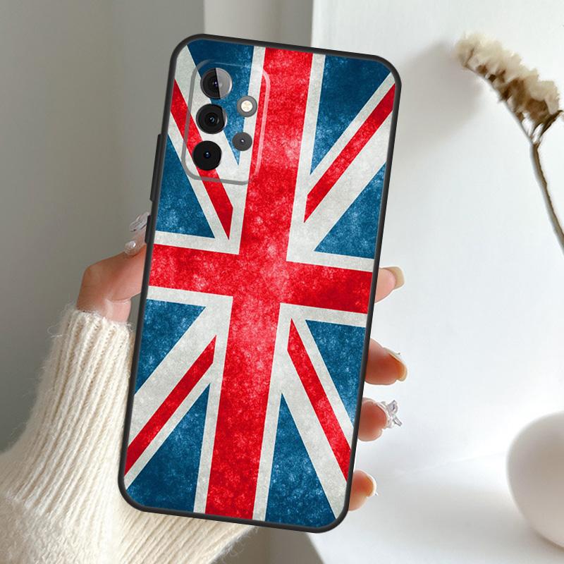 

England British UK Union Jack Flag Case For Samsung Galaxy A54 A53 A34 A33 A13 A23 A31 A51 A71 A12 A22 A32 A52 A50 A52S Cover Samsung A54 5G