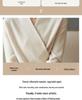 Chic Wool Knit V-Neck Cardigan: Casual, Loose Fit, Slimming, Long Sleeve Sweater for Women (Autumn/Winter)