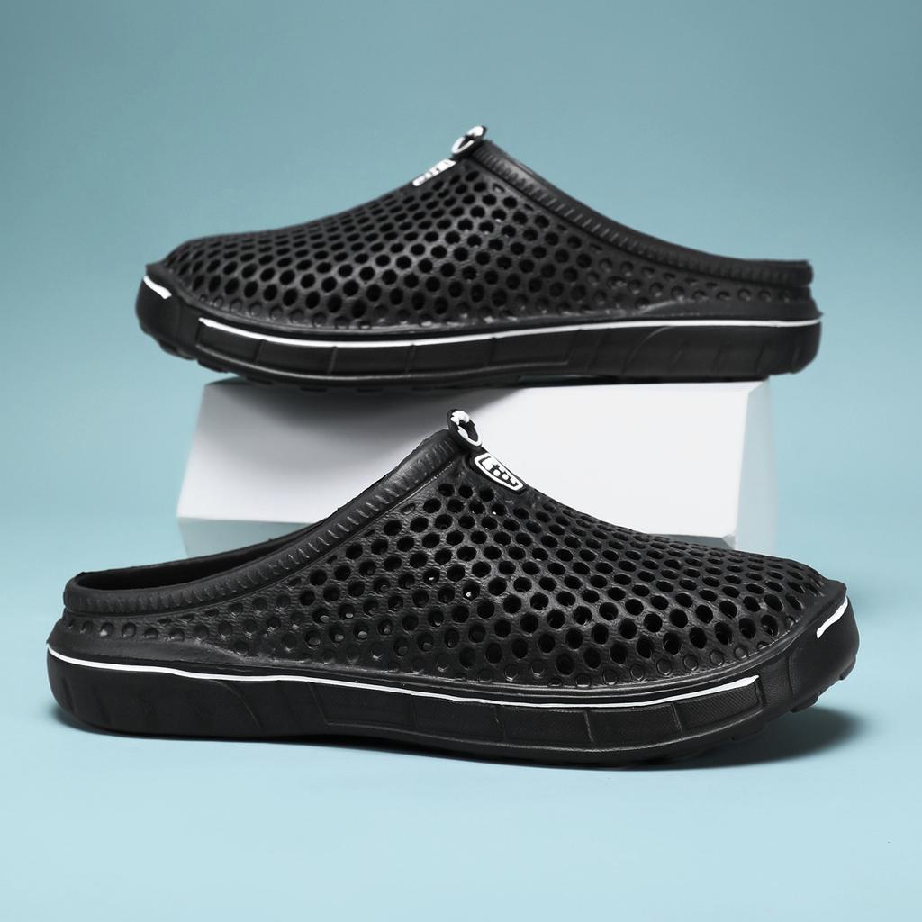 Comfortable Men Pool Sandals Summer Outdoor Beach Shoes Men Slip on Garden Clogs Casual Water Shower Slippers Unisex