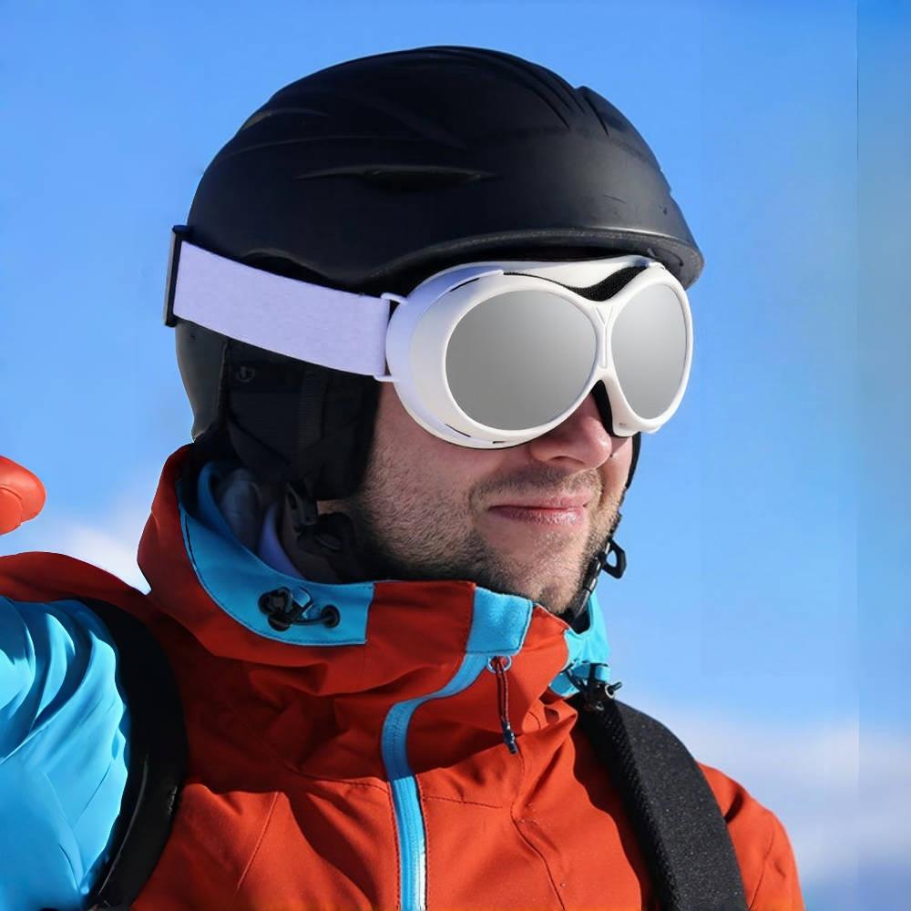 Neueste doppellagige Anti-Beschlag bunte runde Rahmen Skibrille für Erwachsene Outdoor-Sport Schnee Wind und Augenschutz Bergsteigen Schnee