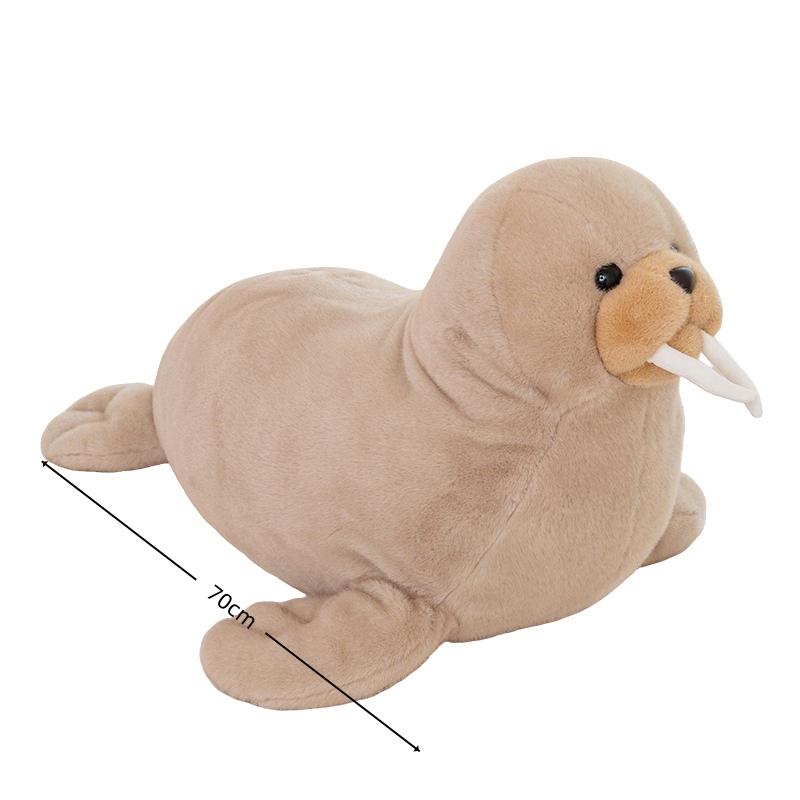 Schattige Realistische Zeehond Pluche Pop Cartoon Opgezette Walrus Zacht Speelgoed Kawaii Zee Dieren Pluche Speelgoed Verjaardag Kerst Cadeau