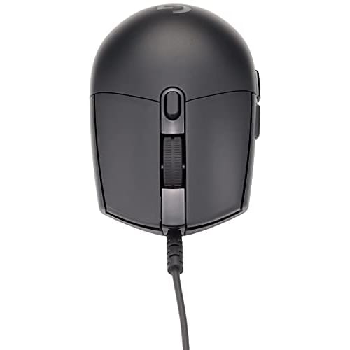 Logitech G Gaming Mouse G203 Wired Gaming Mouse USB Connection G203-BK Lightweight 85g LIGHTSYNC RGB 6 Program Buttons Black PC Windows Mac [Final Fan