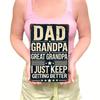 Patriotic Metal Poster for Dad, Durable Iron Sign for Grandfather Gift