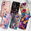 Butterfly Flower Pattern Phone Case For OPPO Reno 5 6 7 A96 A40 A58 Realme GT A74 A78 Neo2 A74 A78 Find X5 X3 X7 X8 Black
