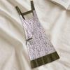 Adjustable Floral Print Cooking Apron with Pockets Stylish Tie-up Work Apron for Women Machine Washable Art Apron