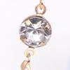 Hanging Leaf Baroque Crystal Drop Earrings Hypoallergenically Metal Jewelry For Sensitive Skin Evening Party Accessories