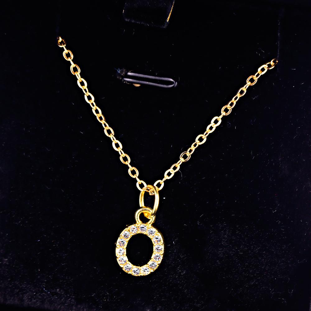 Kpop Shining A-Z Letter Pendant Charm Necklace 26 Initial Alphabet Name Golden Clavicle Chain Party Valentine's Day Jewelry Gift