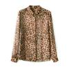 Women's Slimming Leopard Print Top - Autumn/Winter Casual Luxury