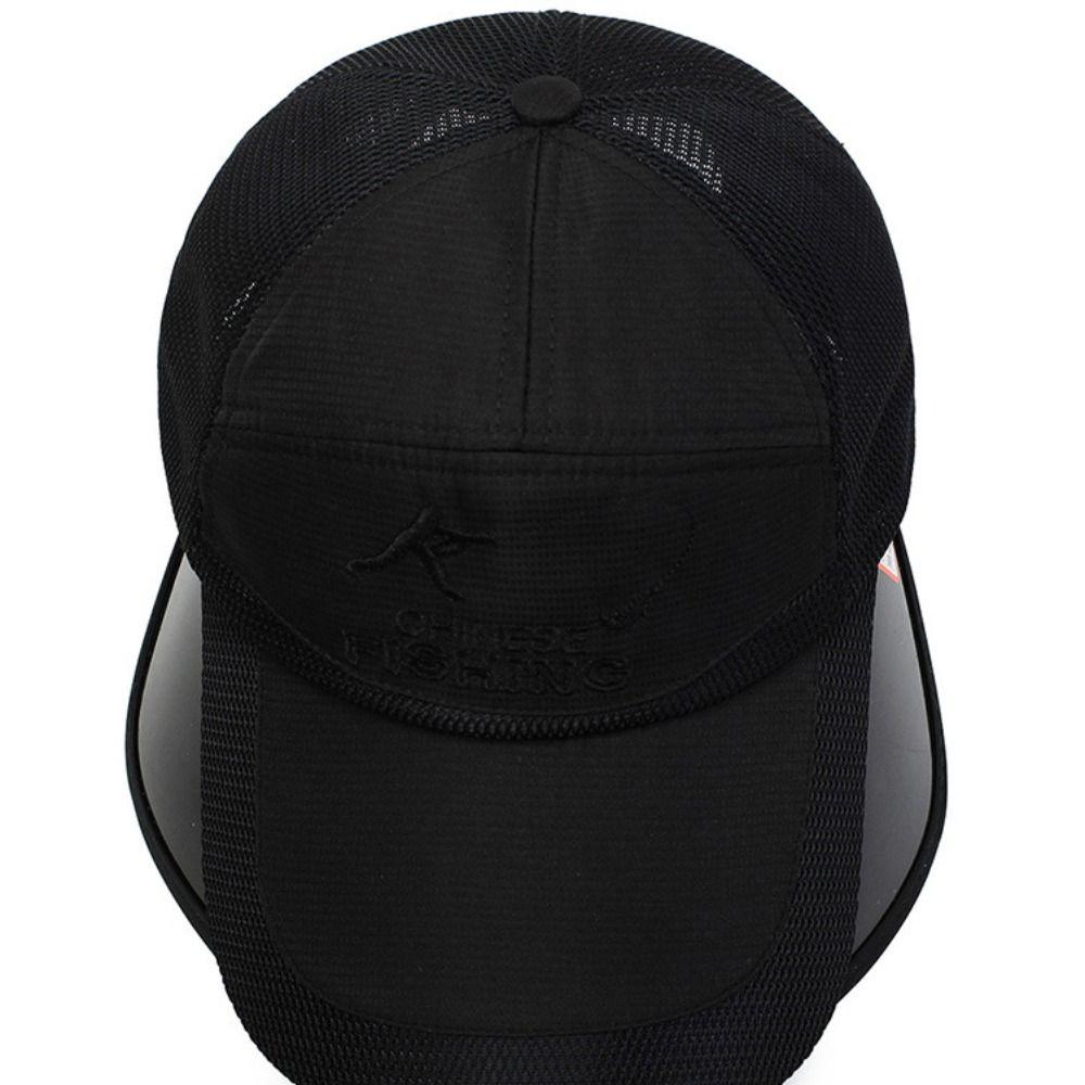 Breathable Fishing Hat Wide Brim Sun Protection Caps Sun Hat Sunscreen Baseball Hat  Hiking