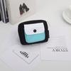 Contrast Color Earphone Bag Square Mini Storage Bag Portable Canvas Coin Purse  Unisex