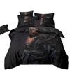 Black Myth Wukong Bedding Set,Game Characters Goku Bedding Set,Black 3D Printing Quilt Cover Pillowcase For Children and Adults