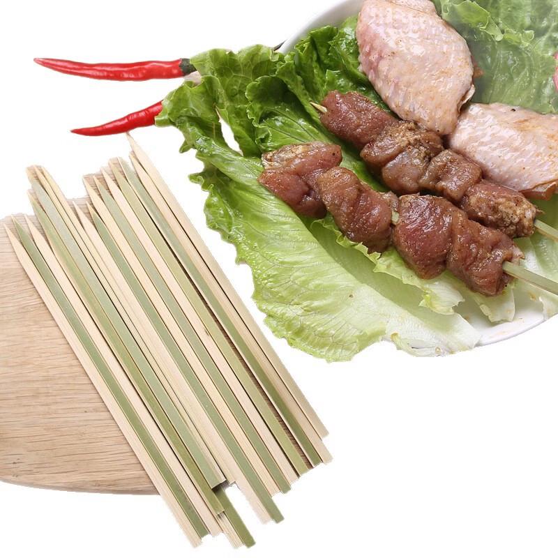 Flache Bambus-Grillspieße