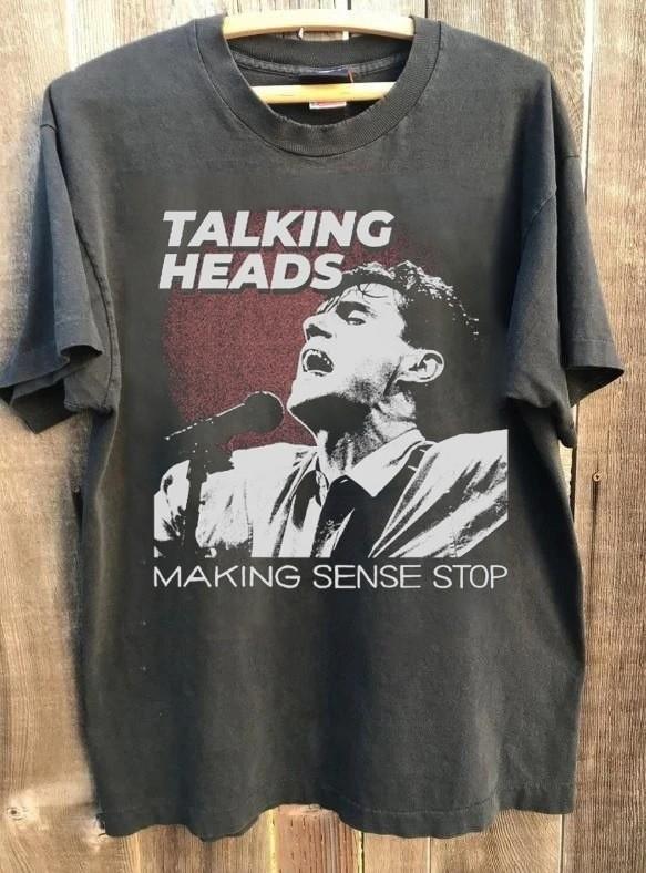 Talking Heads Retro Unisex Charcoal Tshirt Remake Design Classic Unisex T-Shirt XXXL