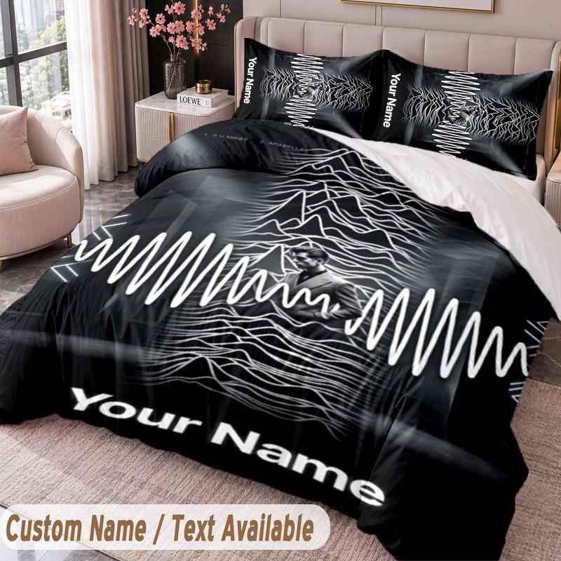 Custom Name Text 3Pcs Bedding Set Arctic Monkeys Duvet Cover And Two Pillowcases