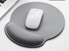 1 Pcs Grey Comfortable Wrist Support Non Slip Mice Mat Soft Mousepad for PC Laptop Computer Ergonomic Wrist Rest Mouse Pad