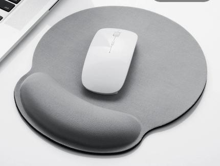 1 Pcs Grey Comfortable Wrist Support Non Slip Mice Mat Soft Mousepad for PC Laptop Computer Ergonomic Wrist Rest Mouse Pad