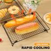 2Pcs Cooling Rack with Collapsible Legs BBQ Bread Cake Cooling Rack Drip Dry Rack Grid Baking Pan Household Kitchen Baking Tools
