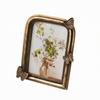 Antique Bronze-Gold Resin Frame with Glass Front Tabletop for Entryway