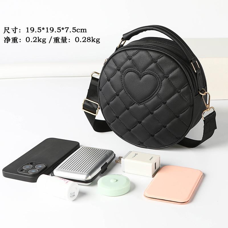 Love Embroidered Bag Exquisite High-end Cute Mobile Phone Messenger Bag Mini Small Bag Girls Shopping Shoulder Bag