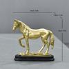 Luxurious Resin Running Horse Ornament for Home or Office Decor