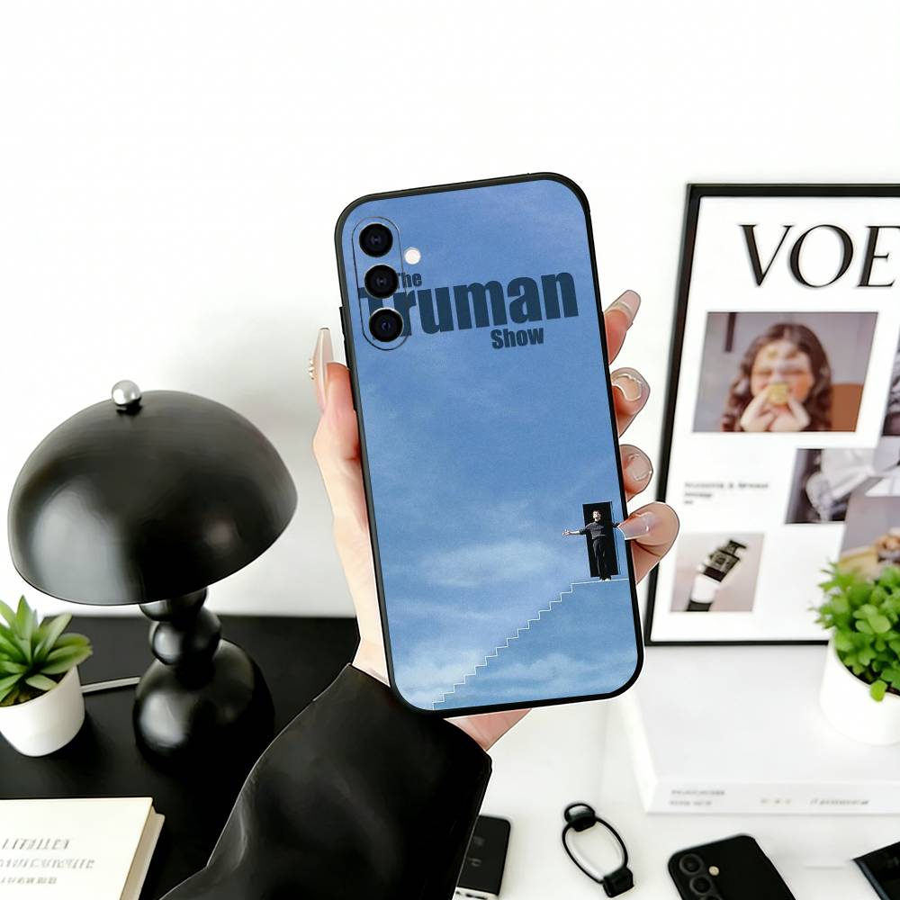 T-The T-Truman S-Show Phone Case Black Silicone Soft For Samsung Galaxy A73,A72,A71,A70,A53,A52,A51