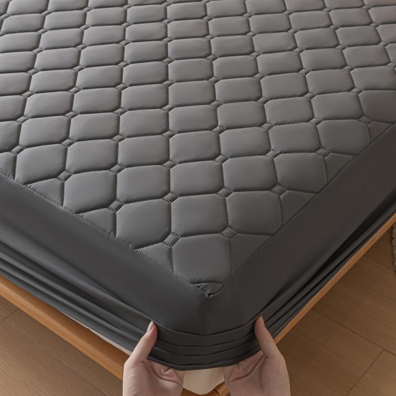 Safe Waterproof Mattress Pad Protector Quilted Fitted Sheet with Elastic Bands for Hotel Home Waterproof Mattress Cover 140/160