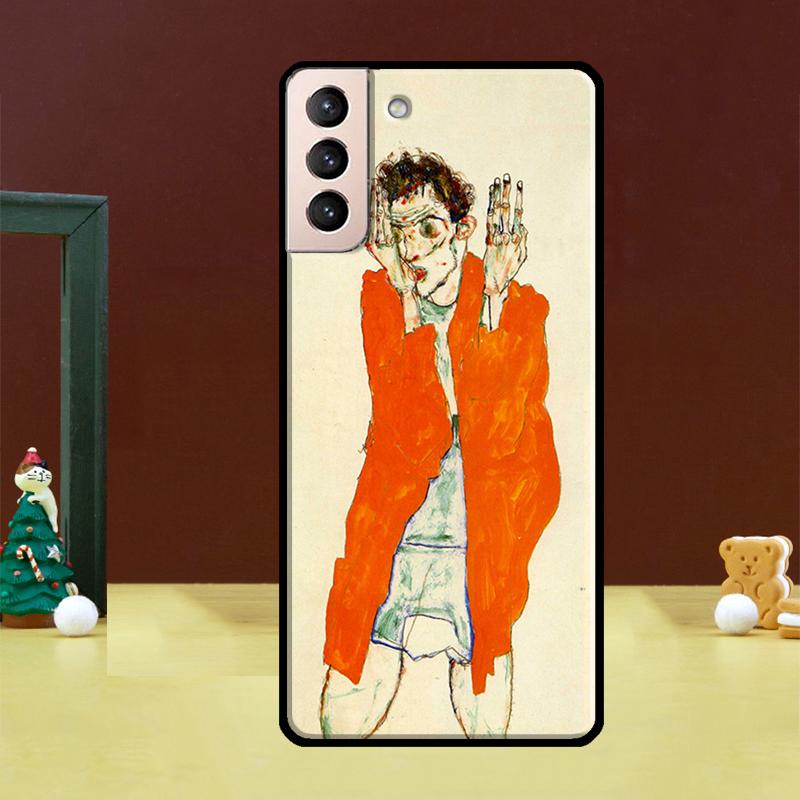 Egon Schiele Phone Case For Samsung Galaxy S24 Ultra S20 S21 S22 S23 S25 Ultra S24 FE S9 S10 Plus Cover