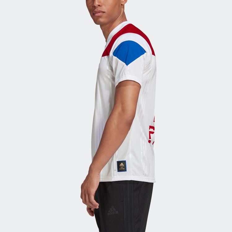 Adidas Football Training Casual Sports Short Sleeve T-Shirt Men Tops White FK3571