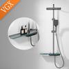 VGX Smart Thermostatic Shower System Intelligent Digital Bathroom Shower Faucet Set Temperature Display Rainfall Shower Set