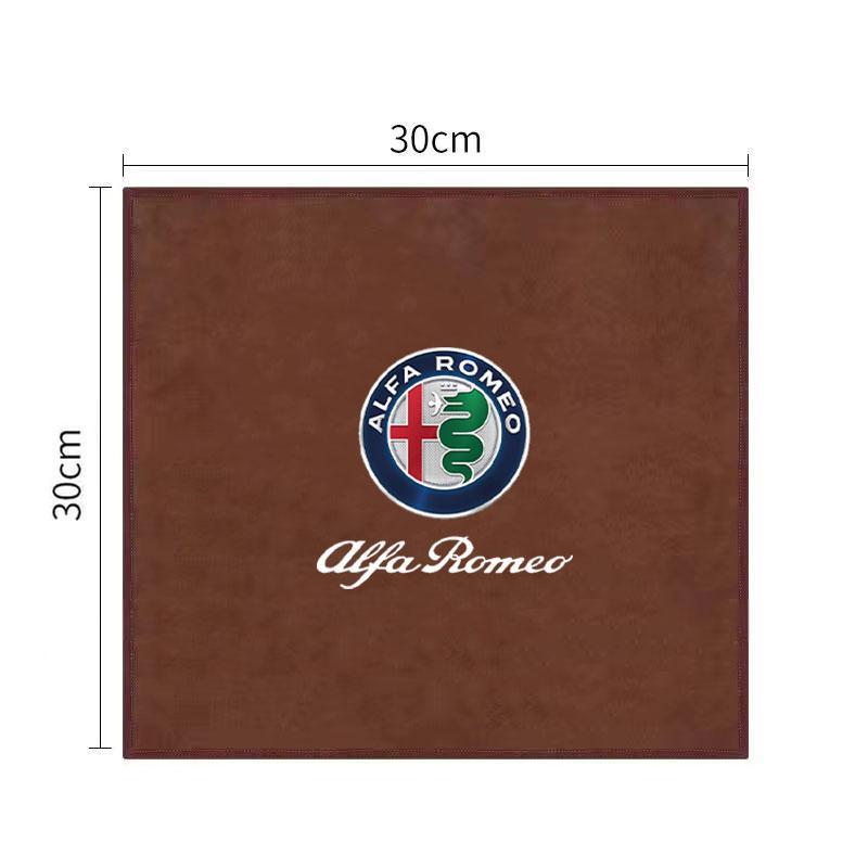 Car Towel Double-sided Coral Fleece Auto Cleaning Cloth For Alfa Romeo STELVIO Giulia 159 Giulietta 147 Mito 156 MTO Accessories