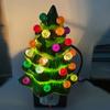LED Christmas Mood Light Resin Bedside Lamp Christmas Tree Night Light  Bedroom