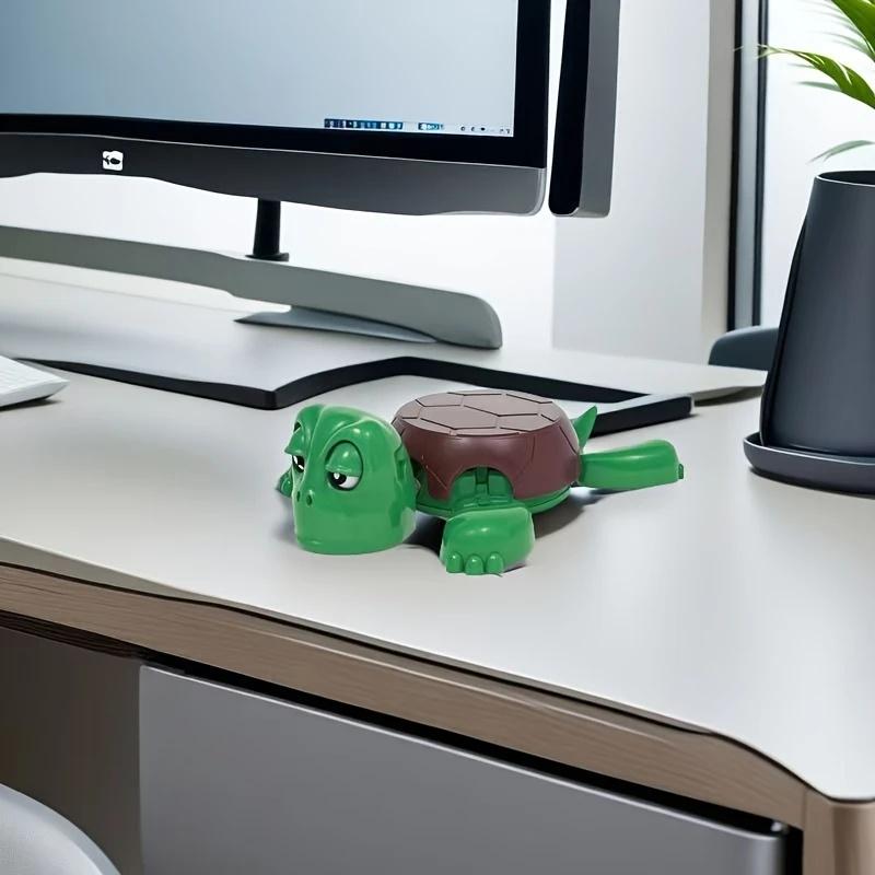 Shocked Turtle Coaster - Anti-Slip Heat-Resistant Funny Desk Decor Prank Gift & Home Office Decoration, Turtle Decor