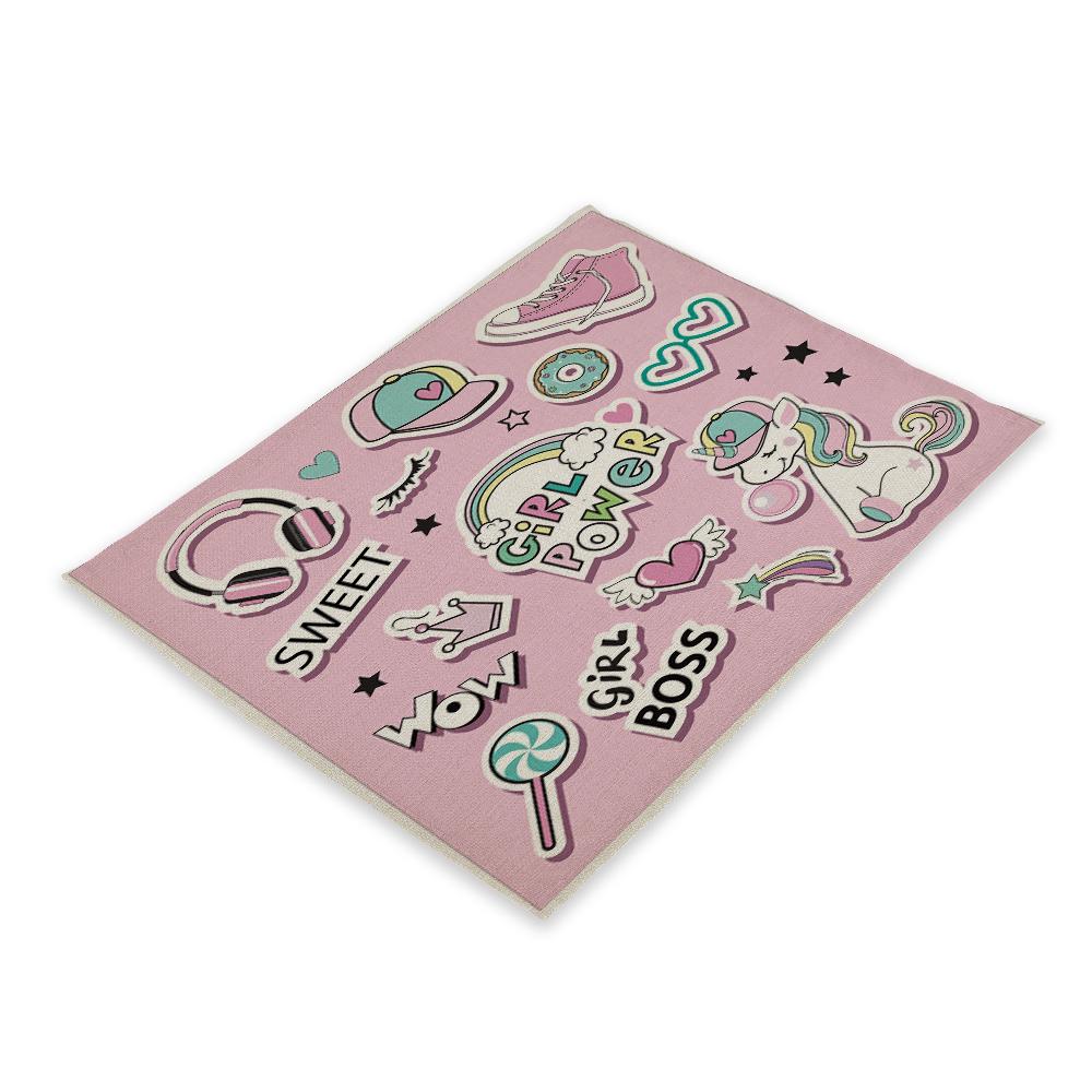 

Cartoon Animal Pink Placemat Decoration 2/4/6 Piece Placemat Coaster Placemat Dining Table Chair Cushion Napkin Mat 2pcs 30x45cm