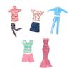 5-Pack Doll Outfits Inch Fashionable Casual Style Cotton Assorted Colors Clothing Set Christmas Birthday Gift 11.5 for Kid Friendly Entertaining Fun