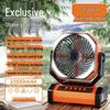 Portable Outdoor Camping Fan with Long-Lasting Battery - Oscillating Electric Fan for Fishing & Camping