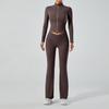 RYGZ Soft Skin-Feel Yoga Jacket & High-Waisted Hip-Lifting Pants Set