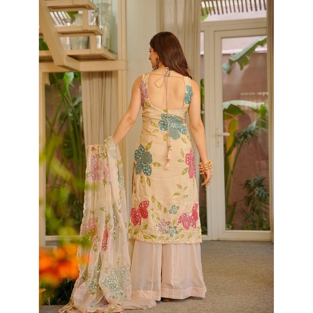 Salwar Kameez Indain Pakisatni Dress Bollywood Wedding Wear Top Palazzo Suit