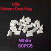 50 USB Dust Plug Charger Port Cover Cap Female Jack Interface Universal Silicone Dustproof Protector Tablet PC Notebook Laptop2