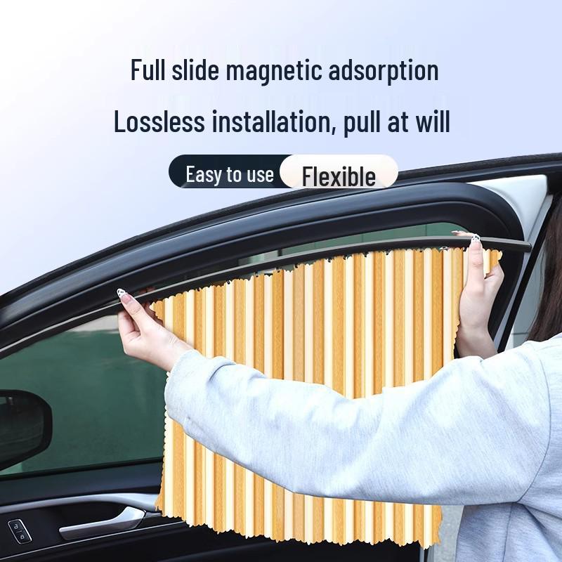 Magnetic Car Sunshade - Universal Heat Insulation & UV Protection for Side Windows