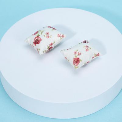 2Pcs 1:12 Dollhouse Mini Furniture Cloth Sofa Pillow Doll House Home Furnishings