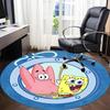 1pc SpongeBob, Patrick Star Carpet, Round Non-Slip Durable Large Size Office Carpet, Suitable for Office, Beautiful Decoration