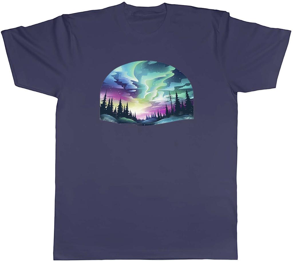 Northern Lights Unisexs TShirt Aurora Borealis Sky Tee Gift