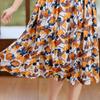 Elegant Women's Summer Dress Plus Size Half Sleeve Vintage Print Long Dresses Female Summer Clothes