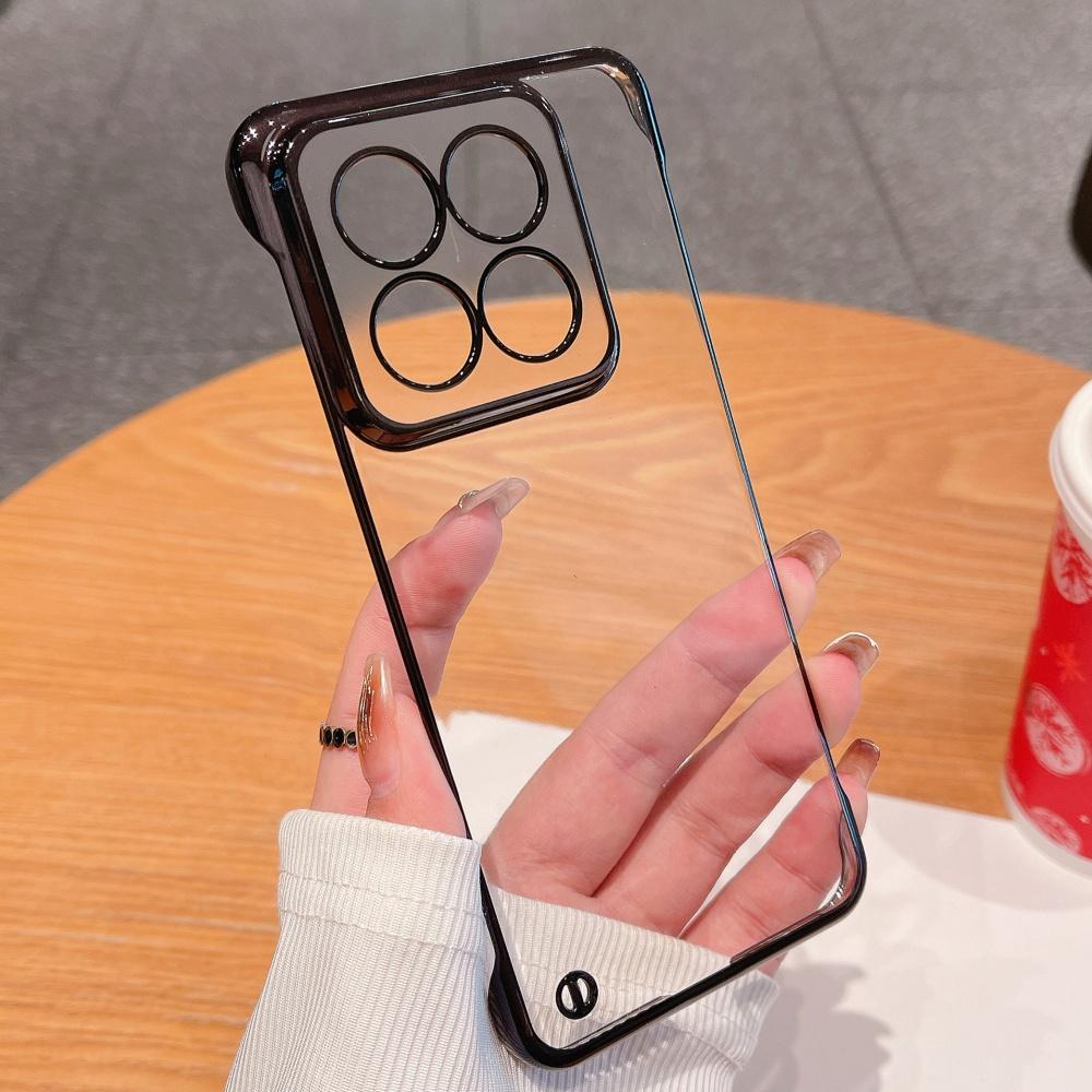 Ultradünne durchsichtige galvanisierte Hülle für Xiaomi 15 Ultra 15Pro 14 13 13X 12 12S Ultra 11 Lite 10 10S 9 8 Pro Coole rahmenlose Handyhüllen